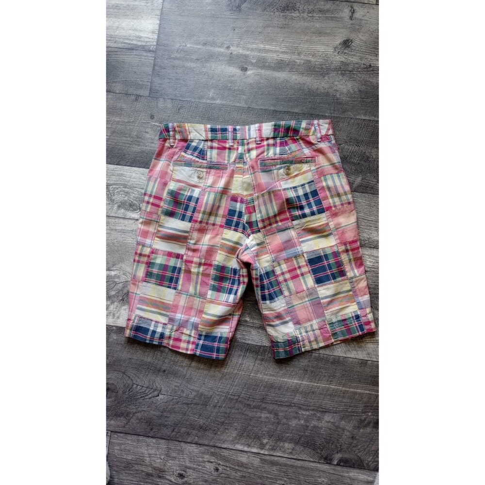 L.L. Bean Women's 6 Patchwork Madras Bermuda Shorts